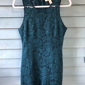 Forever 21 Lace Blue Romper - Size Medium